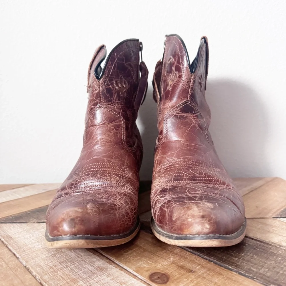 Dingo 7" Western Adobe Rose Side-Zip Women’s Boots - Picture 2 of 14